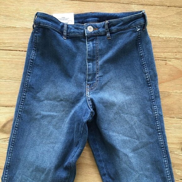 H&M Skinny Jean High Rise Ankle Length Womens US 4 Stretch Denim Medium Wash - Picture 2 of 5